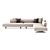 Elegant Modular Sofa Set TAKT 3D model small image 2