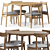 Nordic Modern Dining Set 2014 3D model small image 1