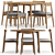 Nordic Modern Dining Set 2014 3D model small image 2