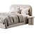 Elegant Bed Keviya Render Model 3D model small image 5