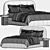 Elegant Bed Keviya Render Model 3D model small image 6