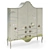 Fantasy Four-Door Fleur De Lis Cabinet 3D model small image 2