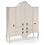 Fantasy Four-Door Fleur De Lis Cabinet 3D model small image 4