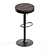 Swivel Adjustable Height Counter Stool 3D model small image 2