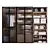  Textured Glass Wardrobe Organizer 3D model small image 1