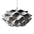 Sleek White Pendant Light 3D model small image 2