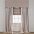 Modern Curtain Model with Textures 3D model small image 1