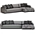 Davis IN Sofa: Modern Elegance 3D model small image 5