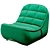 Stylish Sancal Vibe Lounge Chair 3D model small image 2