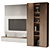 Modern TV Wall Set 042 3D model small image 2
