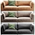 Delancey Leather Sofa - 88 3D model small image 3