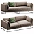 Delancey Leather Sofa - 88 3D model small image 5