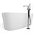 Elegant Disenia Oval Freestanding Bathtub 3D model small image 5