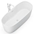 Elegant Disenia Oval Freestanding Bathtub 3D model small image 7