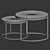 Modern Tango Coffee Table Set 3D model small image 5