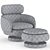  Minotti Vivienne Chair Ottoman 3D model small image 6