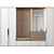 Modular Hallway Storage Cabinet 3D model small image 1