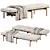  Frigerio STEPAN Fabric Bench 3D model small image 4