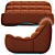 Sancal Vibe Stylish Modern Sofa 3D model small image 4