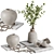 Elegant Decor Set with 60 Pieces 3D model small image 1