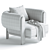 Stylish Vanderbilt Model Chair 3D model small image 5