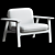 Sleek Contemporary COMB Lounge Chair 3D model small image 4