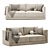 Modern Astra Sofa Set Collection 3D model small image 3