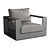 Sleek Hayman Lounge Chair 3D model small image 4