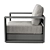 Sleek Hayman Lounge Chair 3D model small image 7