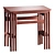  CH004 Oak Nesting Tables 3D model small image 2