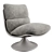 Sleek Minotti Pattie Armchair 3D model small image 1