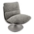 Sleek Minotti Pattie Armchair 3D model small image 2