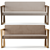 Modern Chic Two-Seat Sofa 3D model small image 2