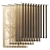 Customizable Fabric Vertical Blinds 3D model small image 1