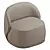 Luxury Leather Lou Chair 3D model small image 1