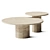 Sleek Amerigo Coffee Table Set 3D model small image 2