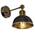 Modern Brass Wall Sconce Light 3D model small image 3