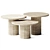 Contemporary Amerigo Coffee Table Set 3D model small image 2