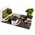 Versatile Outdoor Garden Set 3D model small image 1