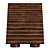  Artisanal Walnut Travertin Cabinet 3D model small image 3