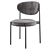 Elegant Velvet Dining Chair 3D model small image 15