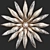 Hana Dandelion Flower Wall Sconce 3D model small image 1