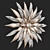 Hana Dandelion Flower Wall Sconce 3D model small image 2