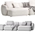 Sleek Modular Sofa Fabro 2 3D model small image 7