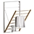 Pottery Barn Wall-Mount Drying Rack 3D model small image 1