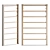 Pottery Barn Wall-Mount Drying Rack 3D model small image 2