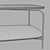 Genua Coffee Table in Black 3D model small image 2