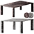 Elegant Michelangelo Outdoor Dining Table 3D model small image 1