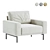 Modern Model Piu Armchair Design 3D model small image 1