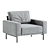 Modern Model Piu Armchair Design 3D model small image 3